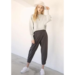 アリシアスタン(ALEXIA STAM)のDouble Belted Pants Charcoal(カジュアルパンツ)