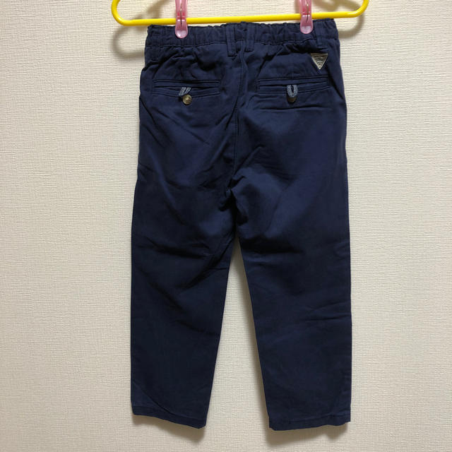 ZARA KIDS(ザラキッズ)の値下げ　ZARA baby 紺色パンツ（ズボン）綿生地 キッズ/ベビー/マタニティのキッズ服男の子用(90cm~)(パンツ/スパッツ)の商品写真