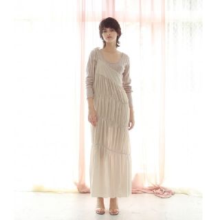 ロザリームーン(Rosary moon)のロザリームーン　Sheer Teared Gather Dress(ロングワンピース/マキシワンピース)