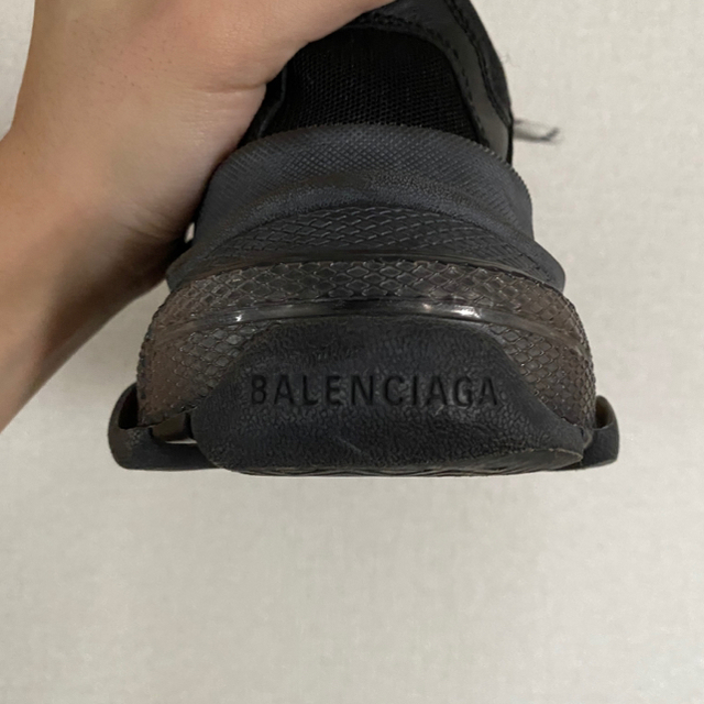 balenciaga triple s クリアソール ブラック 42