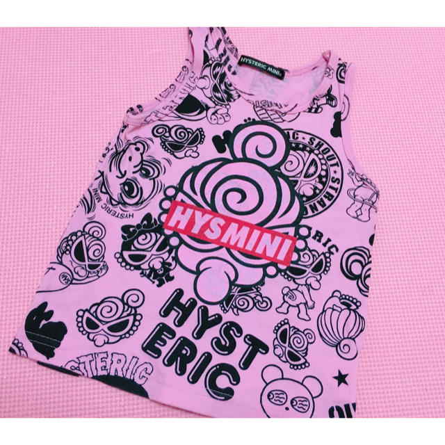 HYSTERIC MINI(ヒステリックミニ)のGENERATIONS総柄コーマ天竺タンクトップ キッズ/ベビー/マタニティのキッズ服女の子用(90cm~)(Tシャツ/カットソー)の商品写真