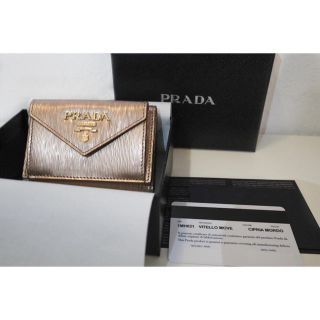 プラダ(PRADA)の【ami様専用】PRADA 三つ折り財布 ピンクゴールド(財布)