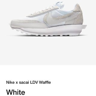 サカイ(sacai)のNIKE sacai LD Waffle WHITE 28(スニーカー)