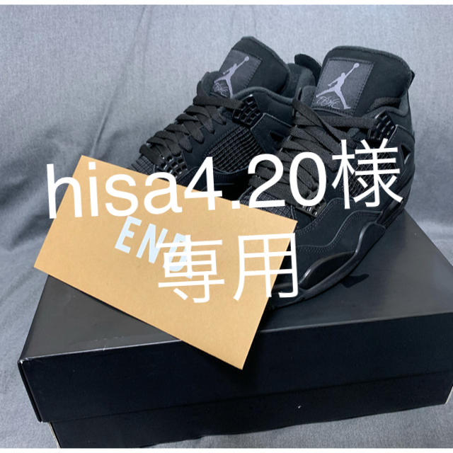 NIKE AIR JORDAN 4 BLACK CATメンズ