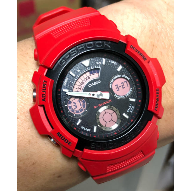 G-SHOCK/AW-591/デジアナ/赤/限定/REDMAN/レッドマン/レア