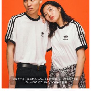 アディダス(adidas)のユニセックス　アディダス３ストライプTEE インスタ1番人気(Tシャツ/カットソー(半袖/袖なし))