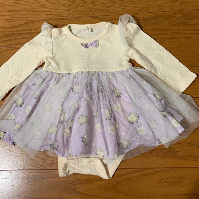 F.O.KIDS(エフオーキッズ)の70サイズ【アプレレクール】ワンピース ロンパース キッズ/ベビー/マタニティのベビー服(~85cm)(ロンパース)の商品写真