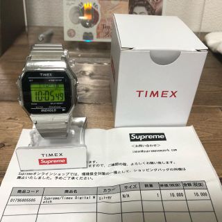 シュプリーム(Supreme)のk様専用　19aw Supreme Timex Digital  silver(腕時計(デジタル))