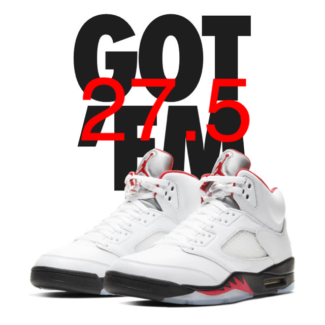 JORDAN5 FIRE RED