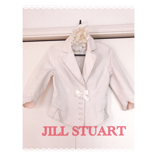 ジルスチュアート(JILLSTUART)のJILL STUART 入園式入学式ホワイトデニムボレロジャケット(Gジャン/デニムジャケット)