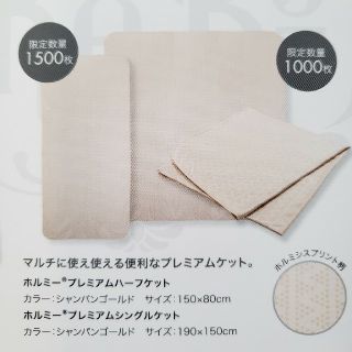 ★限定完売品★ホルミー プレミアム シングルケット★グラントイーワンズ★温活★(その他)