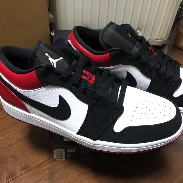 28cm AIR JORDAN 1 LOW ツマ黒メンズ