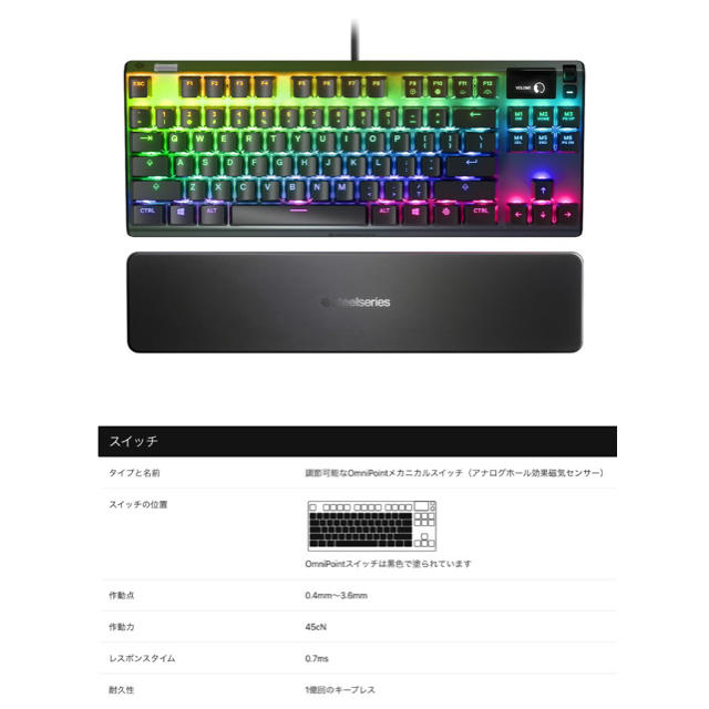 保証書付 スティール Apex Pro Tkl Jp キー Apcキーボードの通販 By Suikasui7 S Shop ラクマ