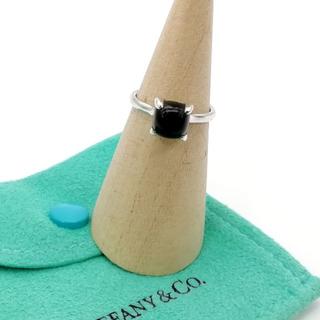 ティファニー(Tiffany & Co.)の極希少 美品 ティファニー オニキス シュガー スタック リング DD72(リング(指輪))