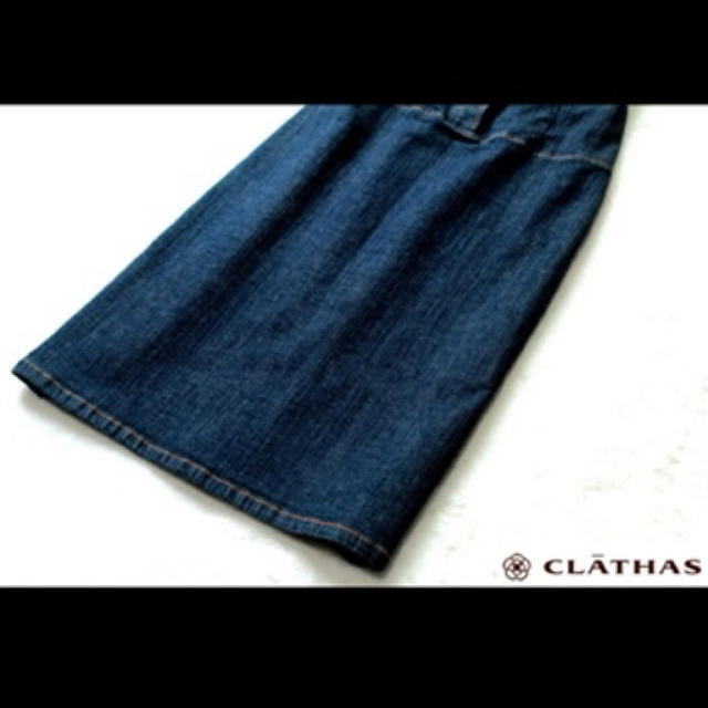 CLATHAS(クレイサス)のクレイサス CLATHAS 大人可愛い デニム ワンピース♪ レディースのワンピース(ひざ丈ワンピース)の商品写真