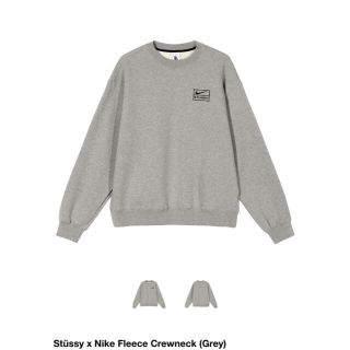 ステューシー(STUSSY)のStüssy x Nike Fleece Crewneck (Grey) XXL(スウェット)