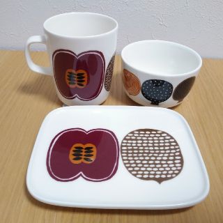 マリメッコ(marimekko)の[専用]新品未使用　マリメッコ　コンポッティ　プレート　ボウル　マグカップ(食器)