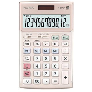 カシオ(CASIO)の【新品未使用】カシオ　本格実務電卓　１２桁　ピンク(オフィス用品一般)