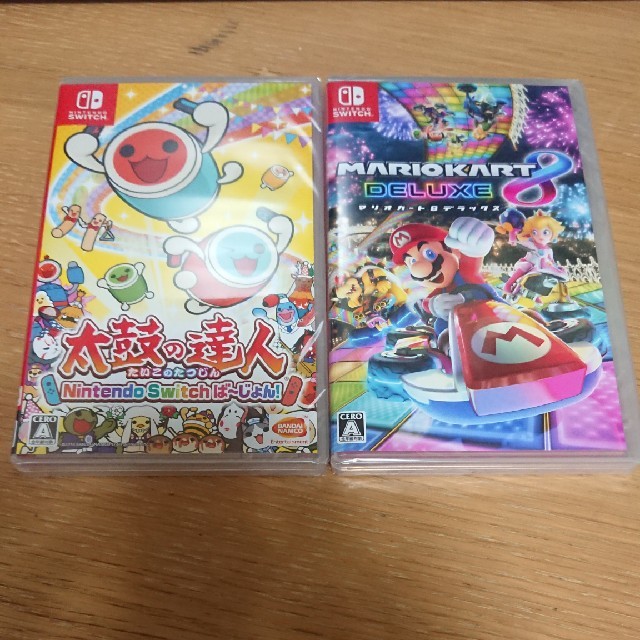 新品未開封 太鼓の達人 マリオカート8 switch