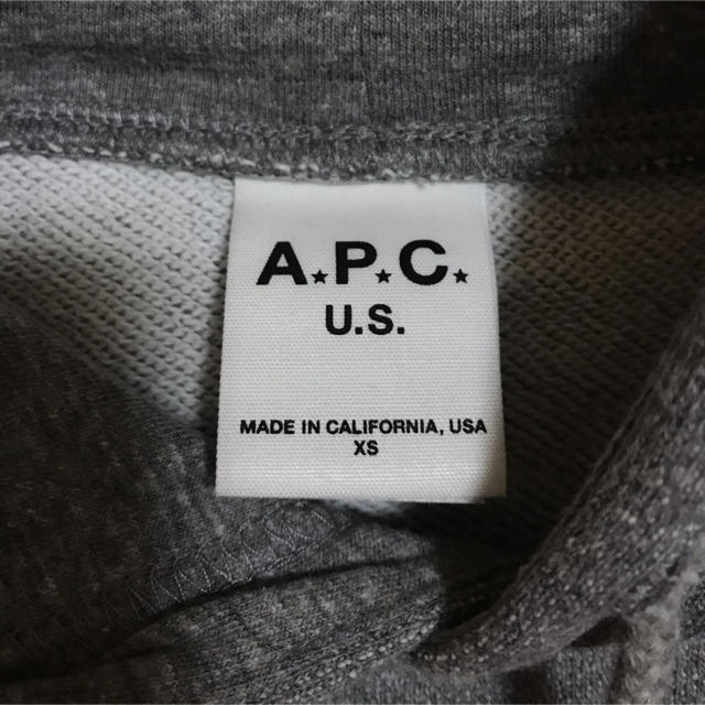 定番人気 A.P.C - APC グレーパーカー（メンズXS）の通販 by クロ's