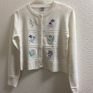 ANNA SUI mini - 新品 アナスイミニ お花刺繍カーディガンの通販 by