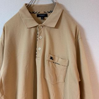 バーバリー(BURBERRY)のBURBERRY LONDON バーバリー ポロシャツ ベージュ ノバチェック(ポロシャツ)