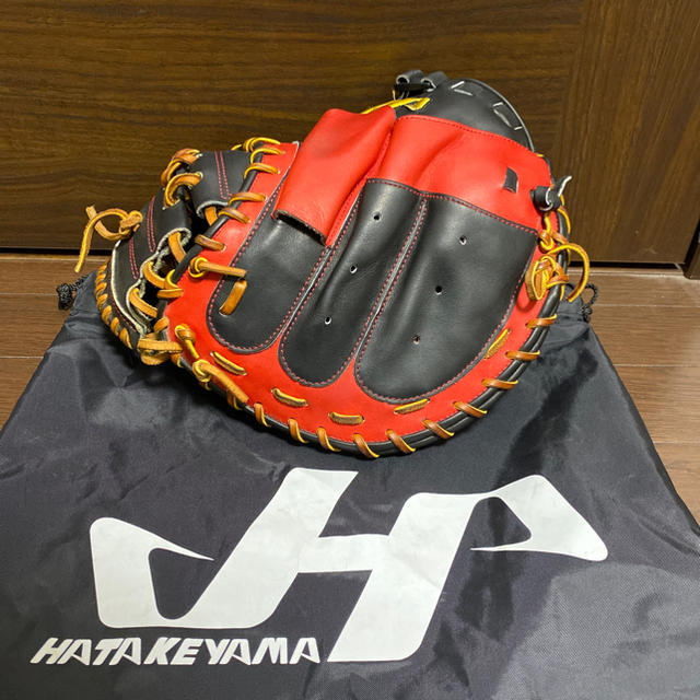 HATAKEYAMA(ハタケヤマ)のハタケヤマ キャッチャーミット 甲斐モデル 美品 軟式 送料無料 スポーツ/アウトドアの野球(グローブ)の商品写真