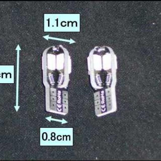 [新品/送料込]LED T10 2個 白/ホワイト SMD8個 12V 広角② 自動車/バイクの自動車/バイク その他(その他)の商品写真