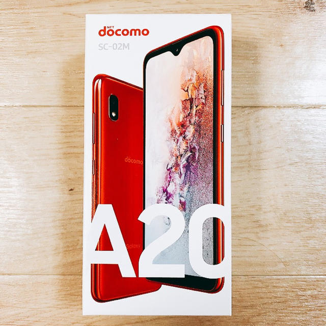 SAMSUNG Galaxy A20 SC-02M Red SIMロック解除済