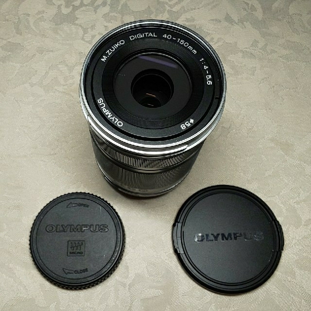 OLYMPUS(オリンパス)の超極上品 オリンパス望遠レンズM.ZUIKO 40-150mm R シルバー スマホ/家電/カメラのカメラ(レンズ(ズーム))の商品写真