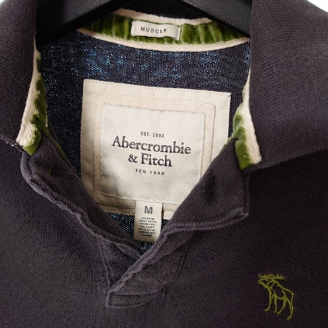 Abercrombie&Fitch(アバクロンビーアンドフィッチ)のアバクロ ポロシャツ 長袖 メンズのトップス(ポロシャツ)の商品写真