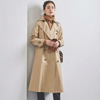 ユナイテッドアローズ(UNITED ARROWS)のUNITEDARROWS ギャバトレンチコート 新品サイズ38(トレンチコート)