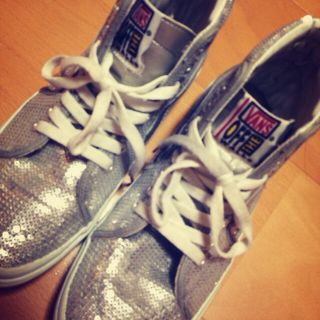 ヴァンズ(VANS)のVANS スパンコール ハイカット(スニーカー)