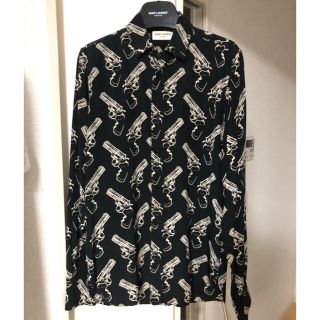 サンローラン(Saint Laurent)のsaint laurent ピストル シャツ 37ハーフ 正規品 シルク (シャツ)