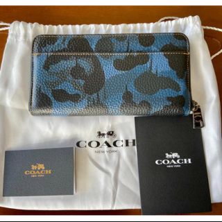 コーチ(COACH)のラッキー様専用　COACH 希少カモフラージュ柄長財布(長財布)