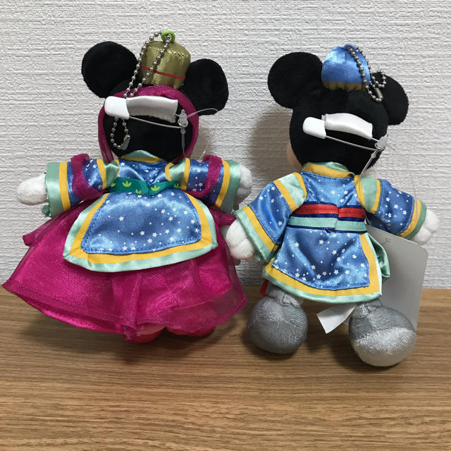 Disney(ディズニー)のTDL◆七夕 スターフェスティバル◆ミッキー・ミニー◆ぬいぐるみバッジ エンタメ/ホビーのおもちゃ/ぬいぐるみ(キャラクターグッズ)の商品写真