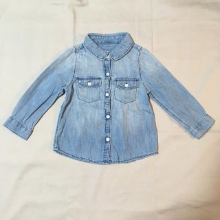 ベビーギャップ(babyGAP)のbaby gap デニム シャツ 90(ブラウス)