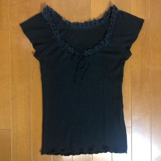 ジルスチュアート(JILLSTUART)のカットソー　Tシャツ　リブ　フレンチスリーブ(カットソー(半袖/袖なし))