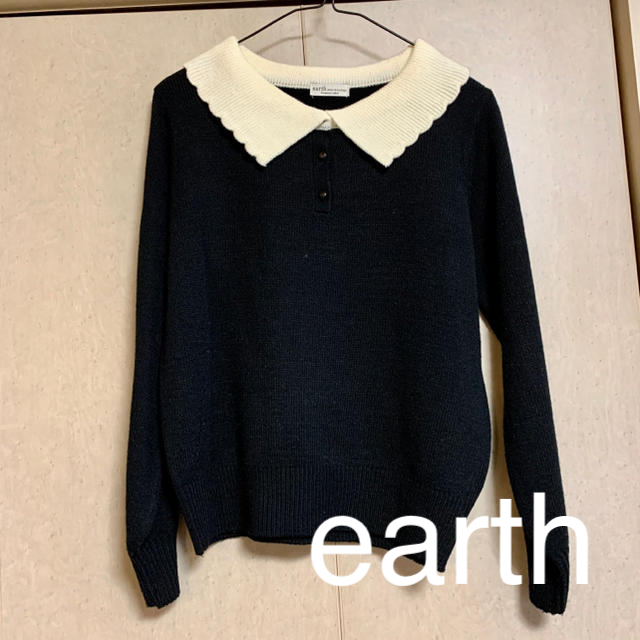 earth music & ecology(アースミュージックアンドエコロジー)のearth  ニット　トップス レディースのトップス(ニット/セーター)の商品写真