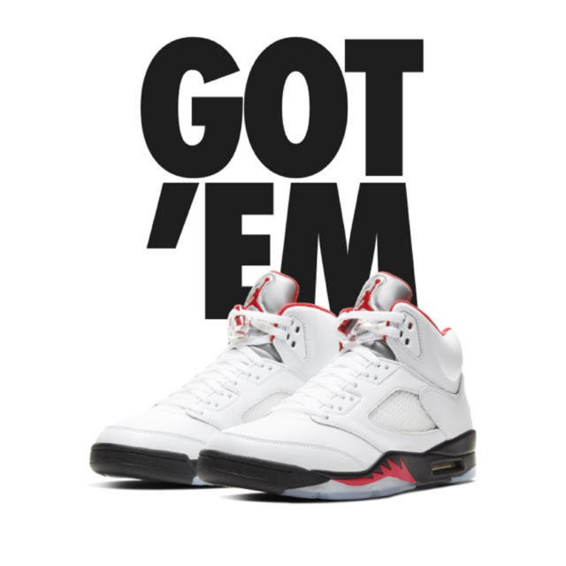 AIR JORDAN 5 RETRO FIRE RED 28 ファイヤーレッドスニーカー