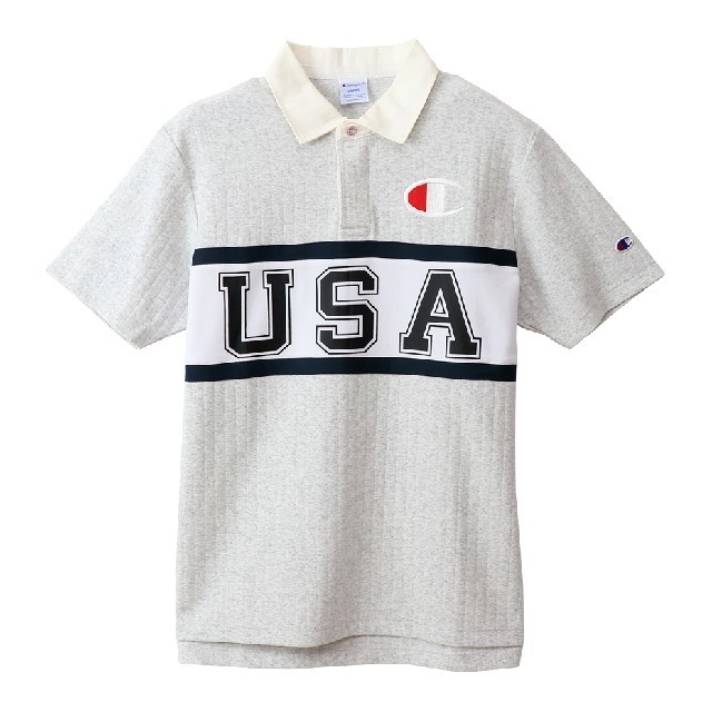 Champion(チャンピオン)の新品 XL チャンピオン ゴルフ プロ使用モデル ポロシャツ USA  グレー スポーツ/アウトドアのゴルフ(ウエア)の商品写真