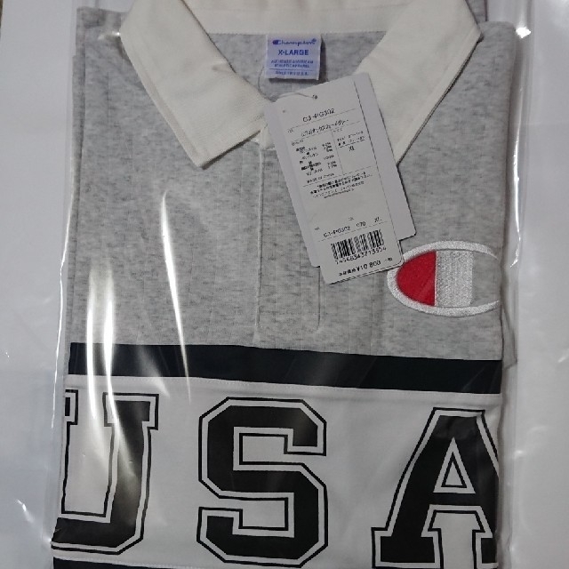 Champion(チャンピオン)の新品 XL チャンピオン ゴルフ プロ使用モデル ポロシャツ USA  グレー スポーツ/アウトドアのゴルフ(ウエア)の商品写真