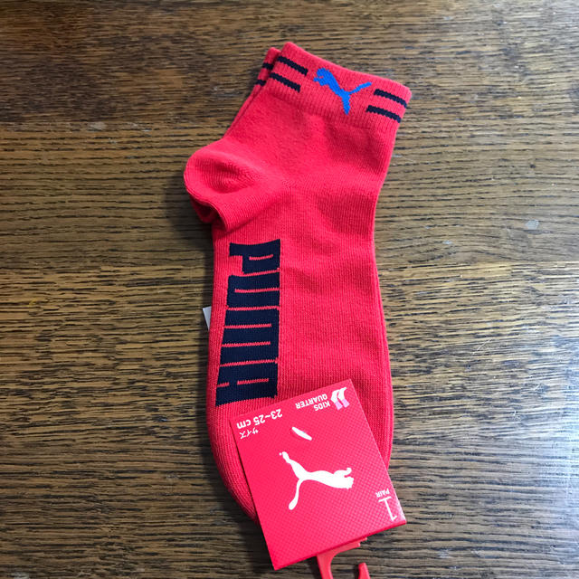 PUMA(プーマ)のプーマ 靴下 2足セット  キッズ23〜25㎝ キッズ/ベビー/マタニティのこども用ファッション小物(靴下/タイツ)の商品写真