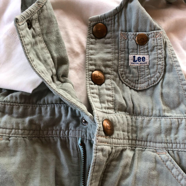 Lee(リー)のLEE ジャンパースカート　薄いグリーン　110 キッズ/ベビー/マタニティのキッズ服女の子用(90cm~)(スカート)の商品写真