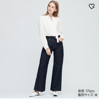 ユニクロ(UNIQLO)のユニクロ レーヨンボウタイブラウス(シャツ/ブラウス(長袖/七分))