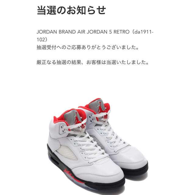 靴/シューズAIR JORDAN 5 RETRO FIRE RED 28.0