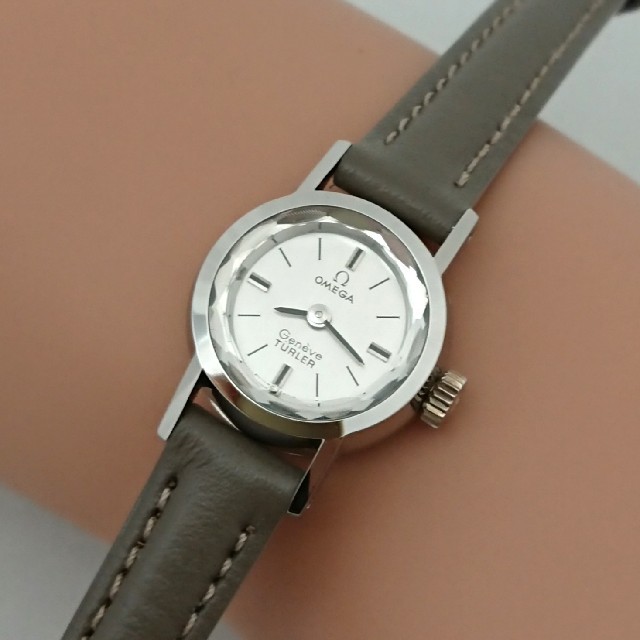 超美品 OMEGA - OH済 1969年製 オメガ ジュネーブ カットガラス