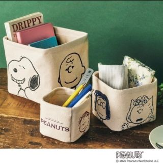 スヌーピー(SNOOPY)の【未使用】ステディ2020年 3月号 付録　　　❤️スヌーピー収納BOX３個(小物入れ)