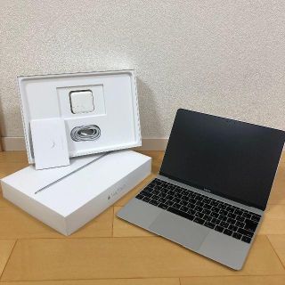 アップル(Apple)の美品 MacBook 12インチ 2016 256GB　シルバー(ノートPC)