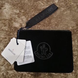 モンクレール(MONCLER)の※inpin様専用　新品未使用MONCLERモンクレールクラッチバッグ　ブラック(セカンドバッグ/クラッチバッグ)